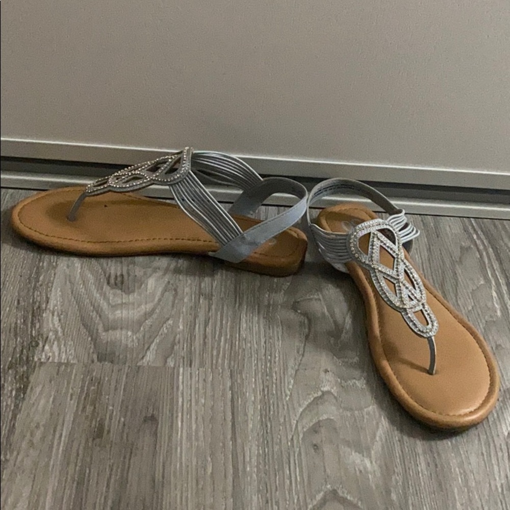Blue sandals